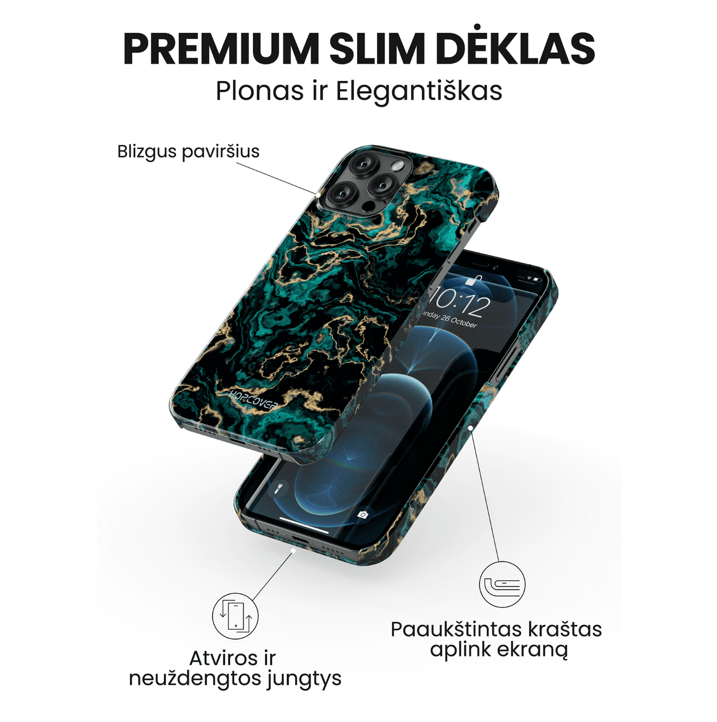 Telefono dėklas EMERALD DREAM (Premium Slim) Telefonų dėklai Hopcover   