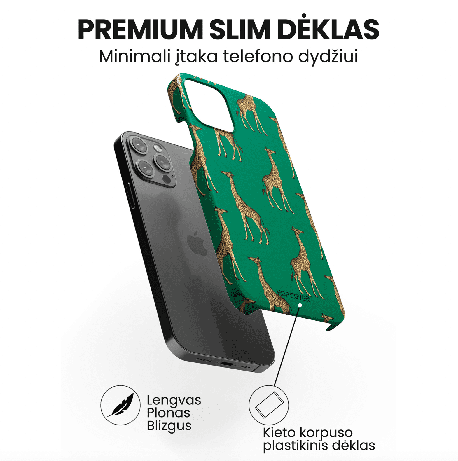 Telefono dėklas GIRAFE (Premium Slim) Telefonų dėklai Hopcover   