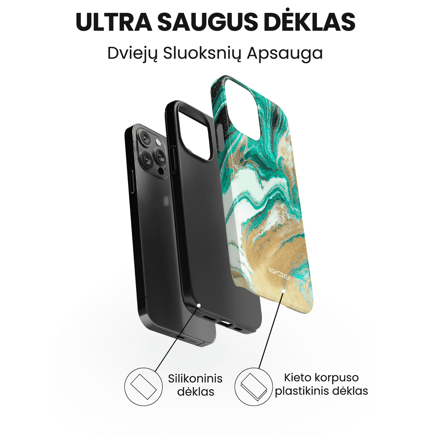 Telefono dėklas MINT (Ultra Safe) Telefonų dėklai Hopcover   