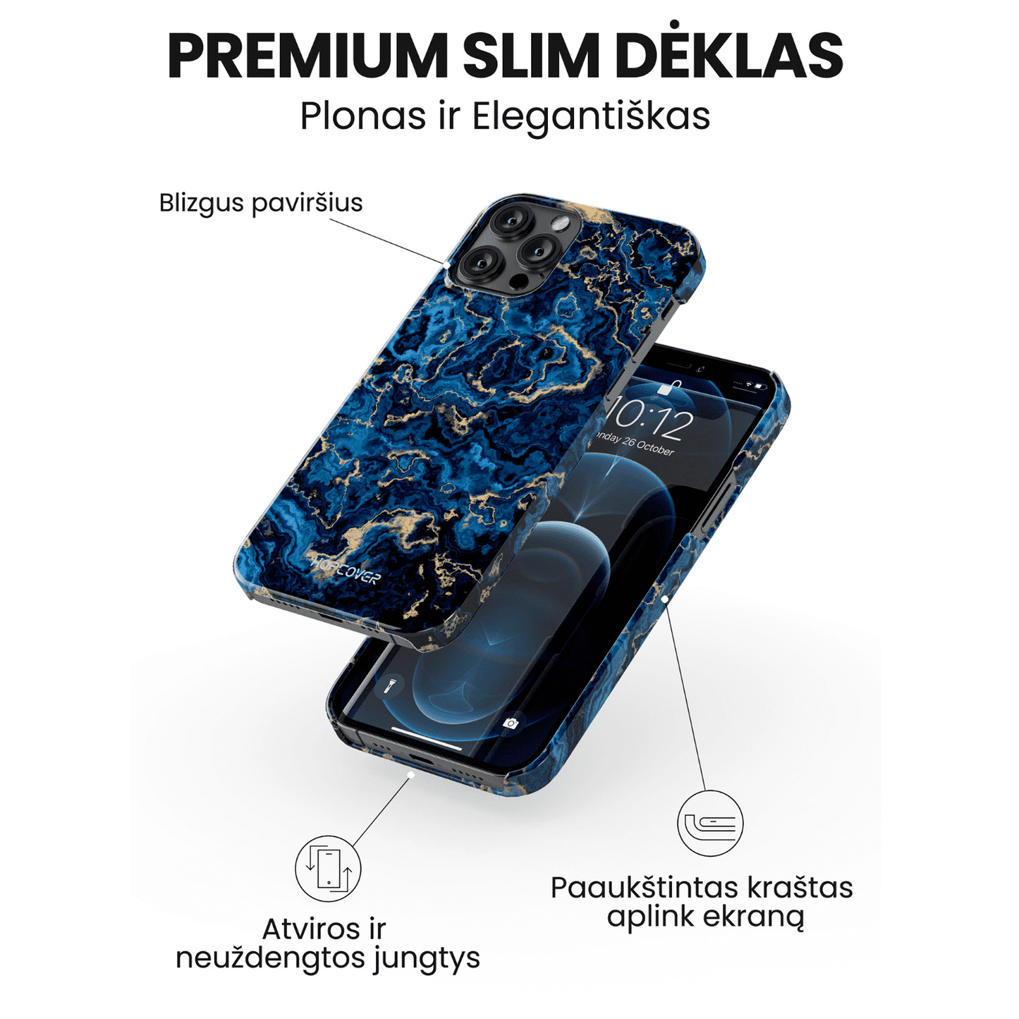 Telefono dėklas OCEAN PEARL  (Premium Slim) Telefonų dėklai Hopcover   