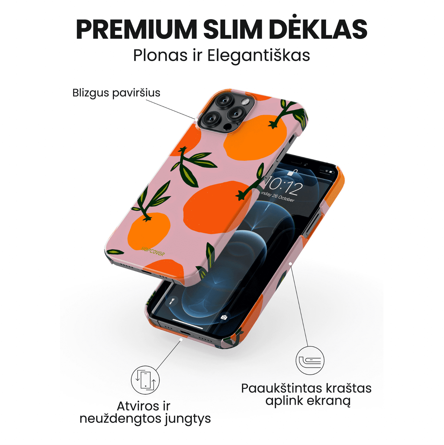 Telefono dėklas COCKTAIL (Premium Slim) Telefonų dėklai Hopcover   