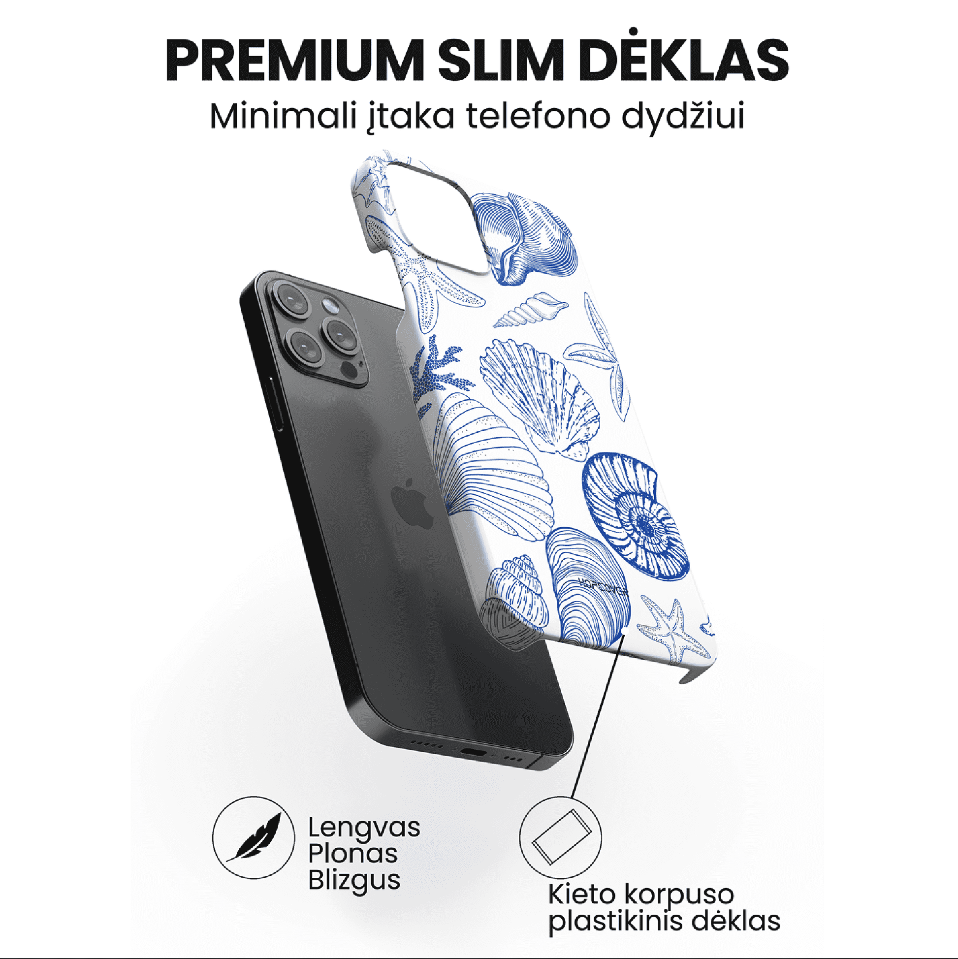 Telefono dėklas OPALINE (Premium Slim) Telefonų dėklai Hopcover   