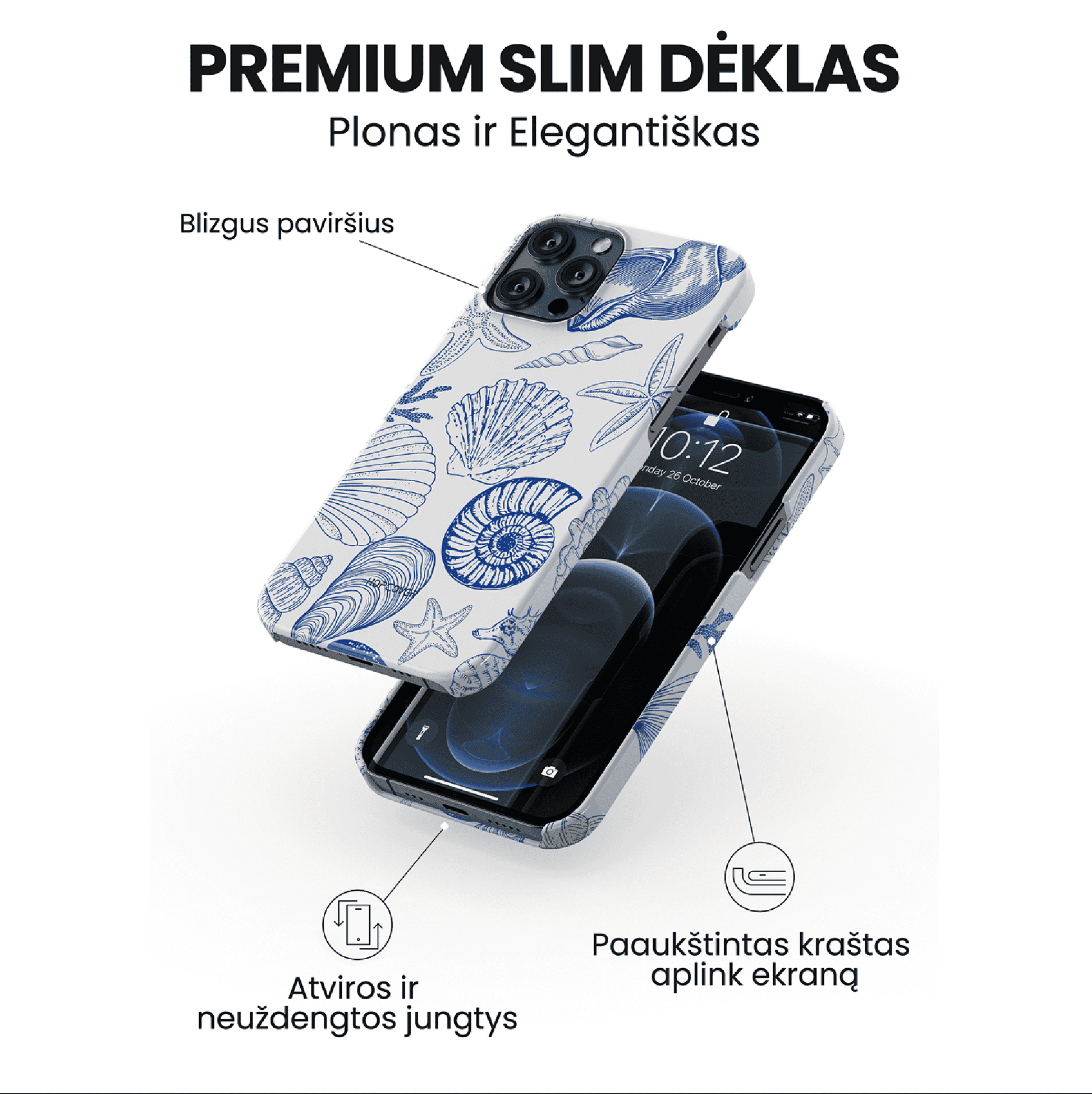 Telefono dėklas OPALINE (Premium Slim) Telefonų dėklai Hopcover   