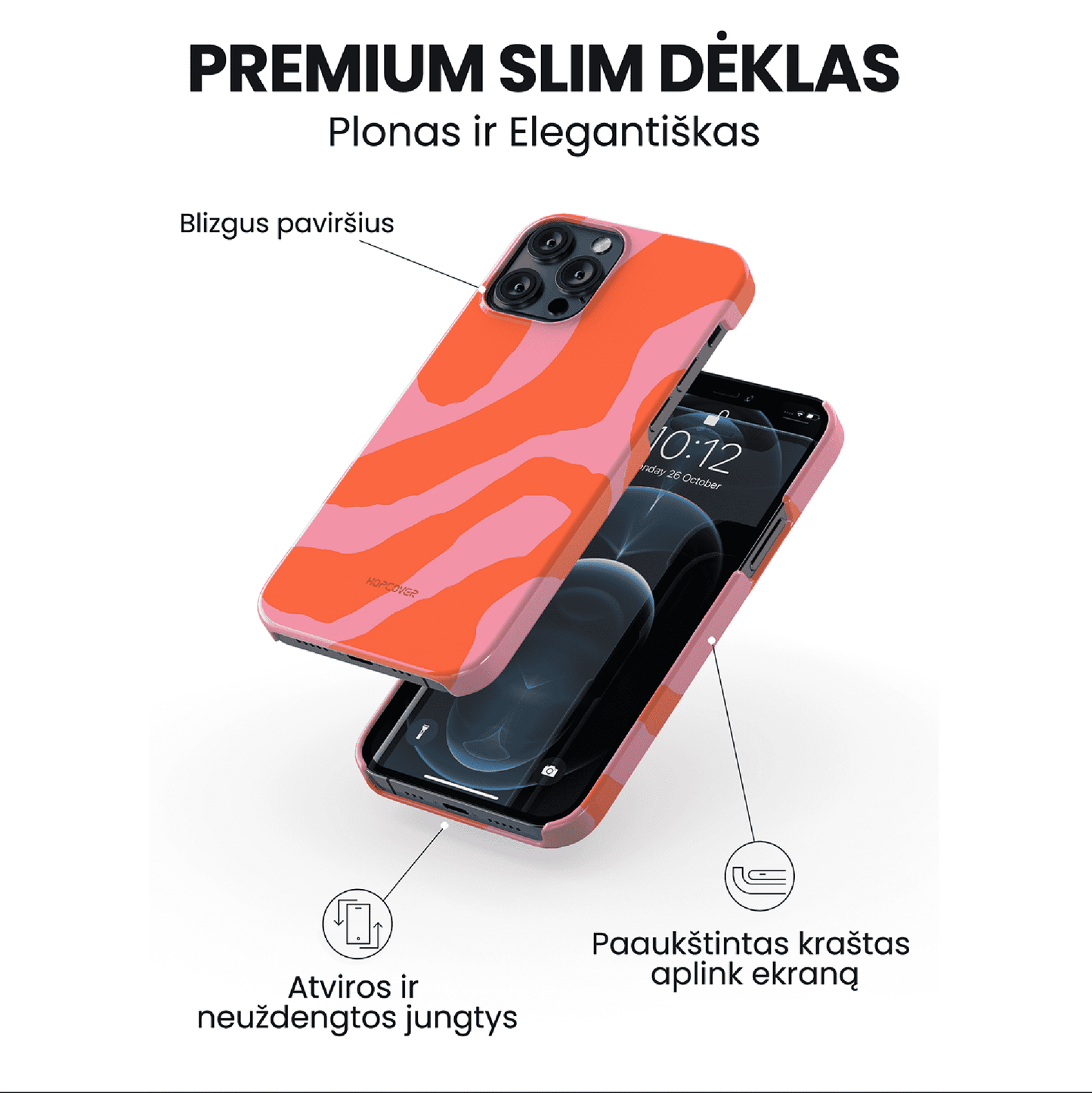 Telefono dėklas SERAPHA  (Premium Slim) Telefonų dėklai Hopcover   