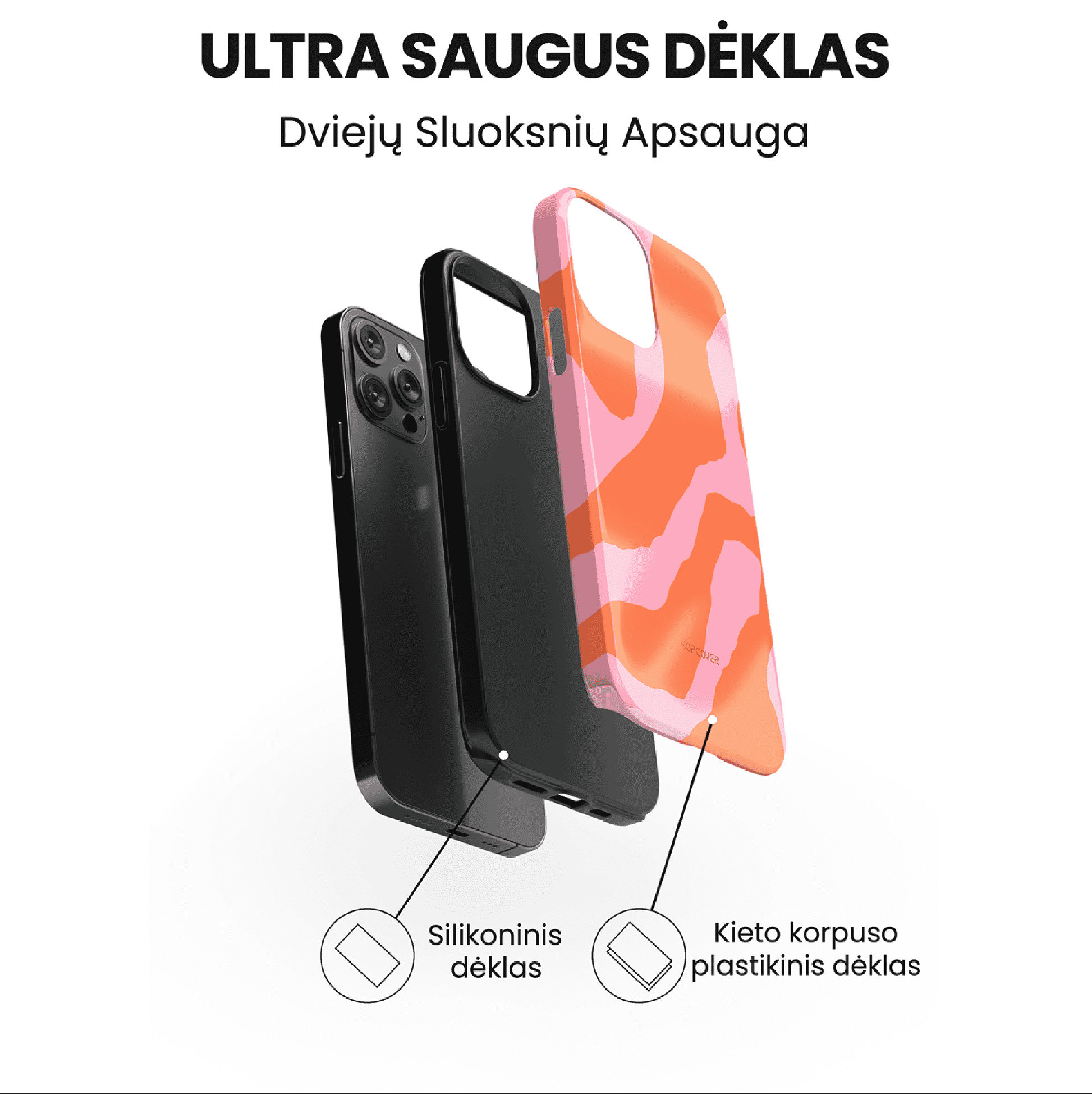 Telefono dėklas SERAPHA (Ultra Safe) Telefonų dėklai Hopcover   