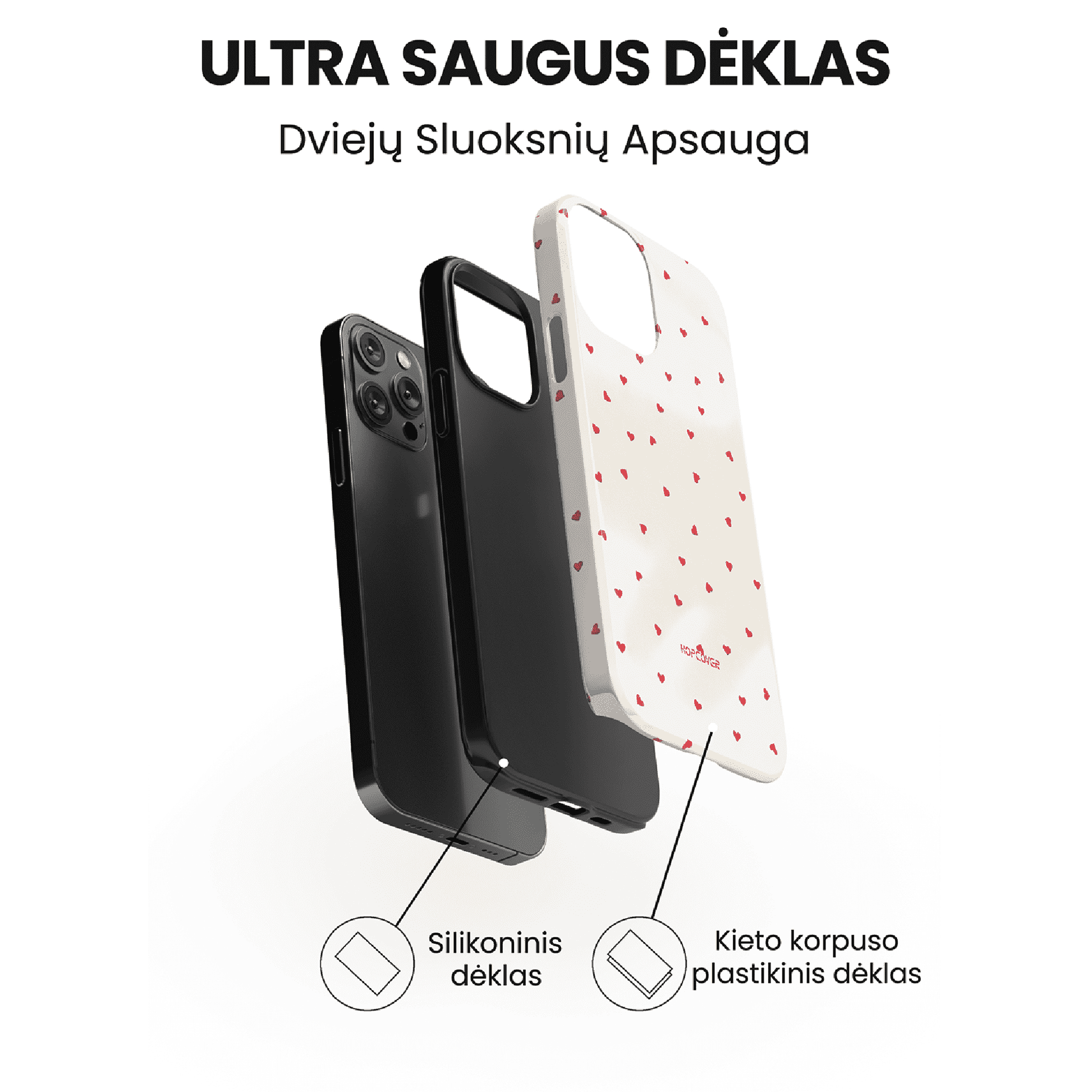 Telefono dėklas MARVELOUS (Ultra Safe) Telefonų dėklai Hopcover   