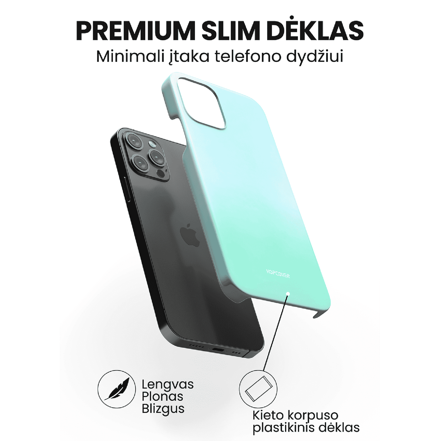 Telefono dėklas LUCIDIA (Premium Slim) Telefonų dėklai Hopcover   