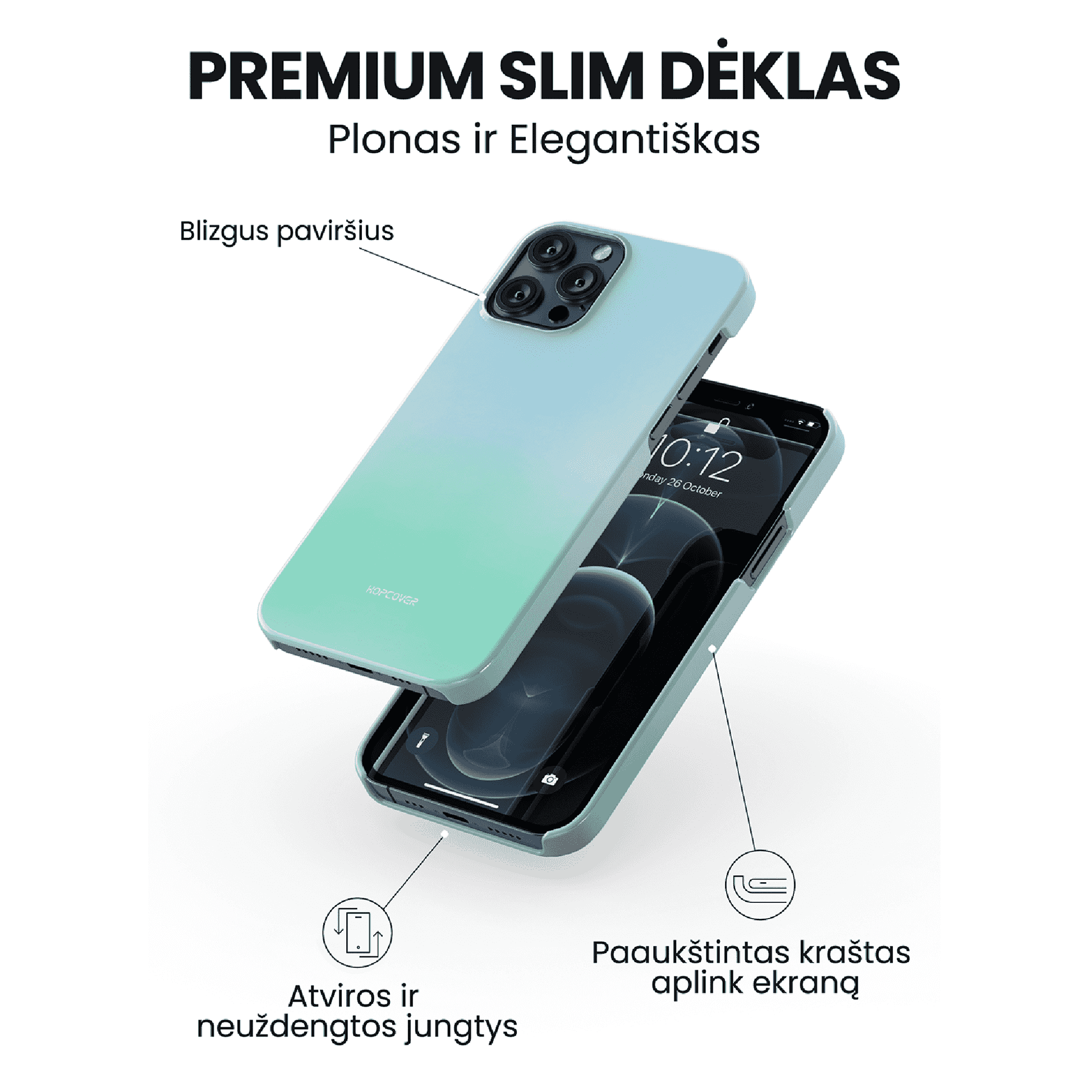 Telefono dėklas LUCIDIA (Premium Slim) Telefonų dėklai Hopcover   