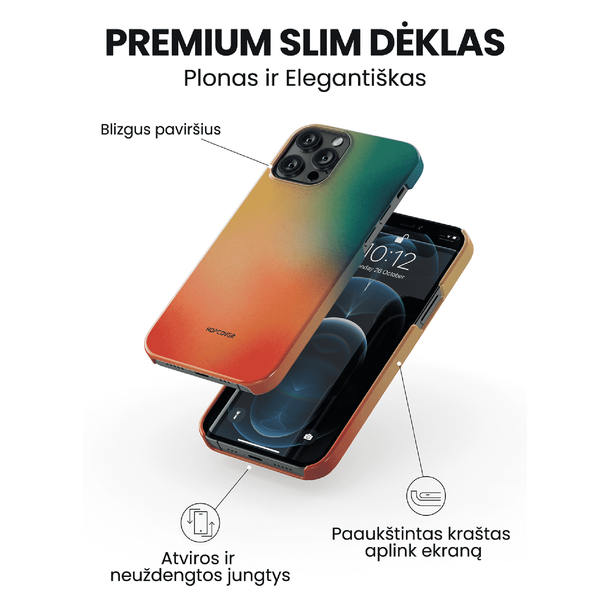 Telefono dėklas LUMINOSITY (Premium Slim) Telefonų dėklai Hopcover   