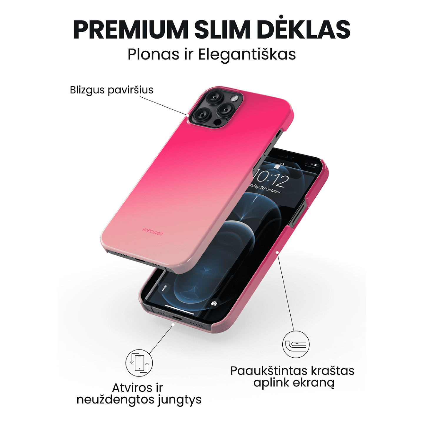 Telefono dėklas OASIS (Premium Slim) Telefonų dėklai Hopcover   