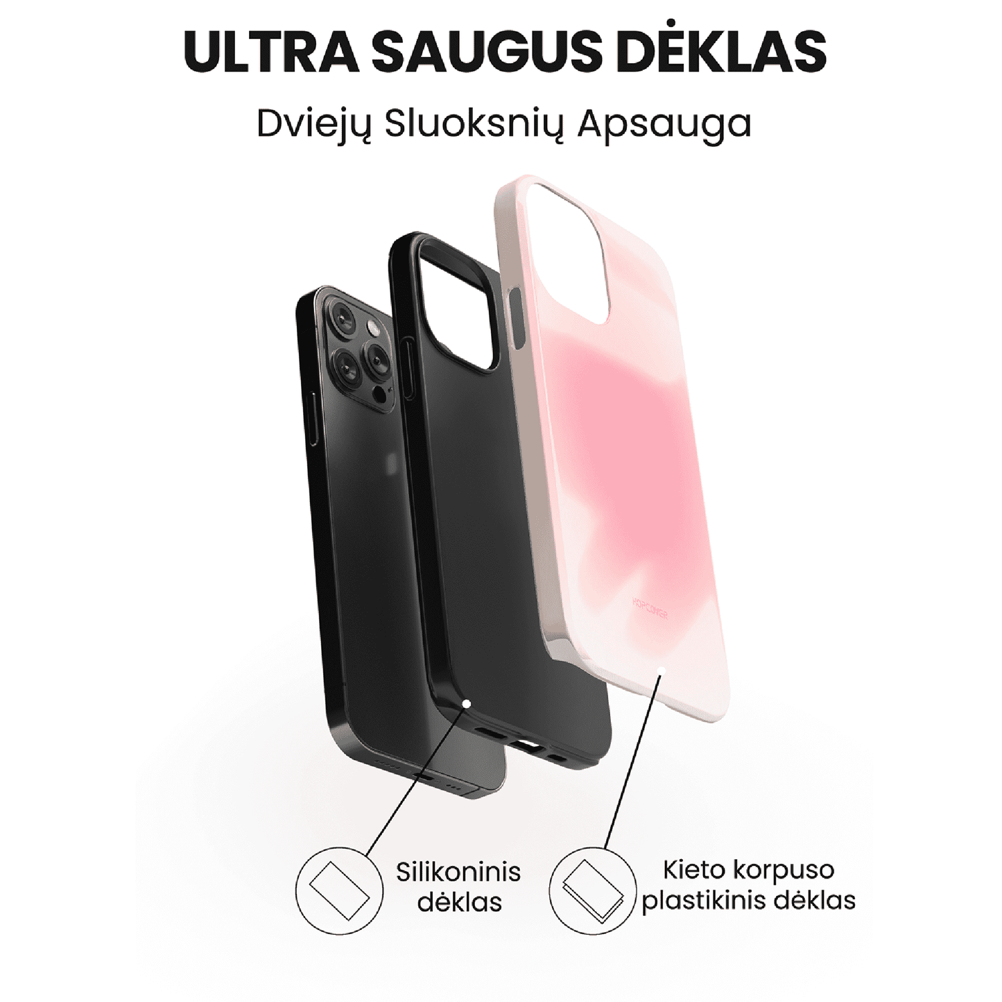 Telefono dėklas TRANQUIL (Ultra Safe) Telefonų dėklai Hopcover   