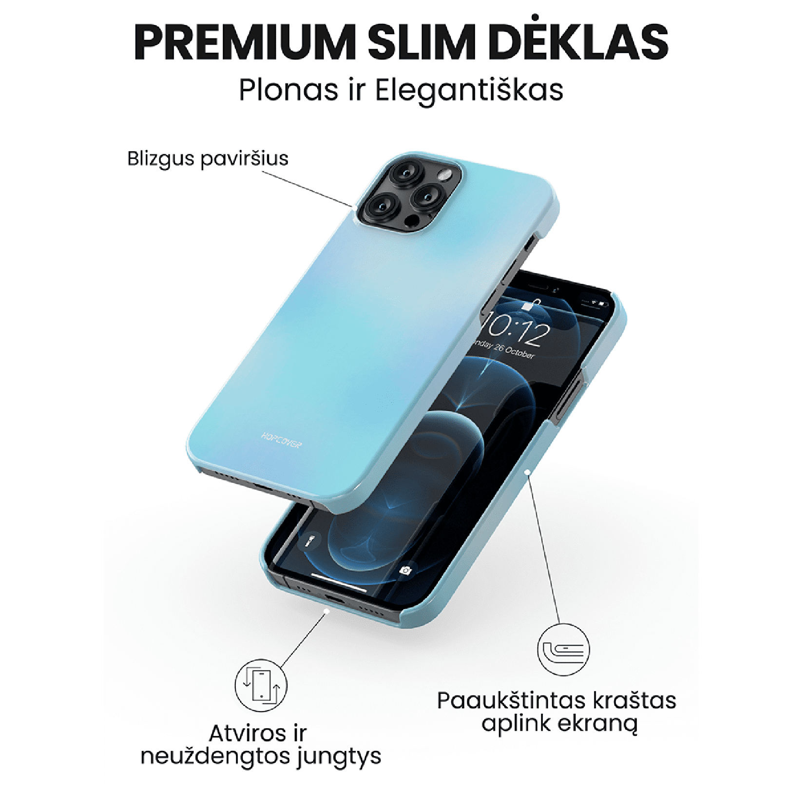 Telefono dėklas BLAZE (Premium Slim) Telefonų dėklai Hopcover   