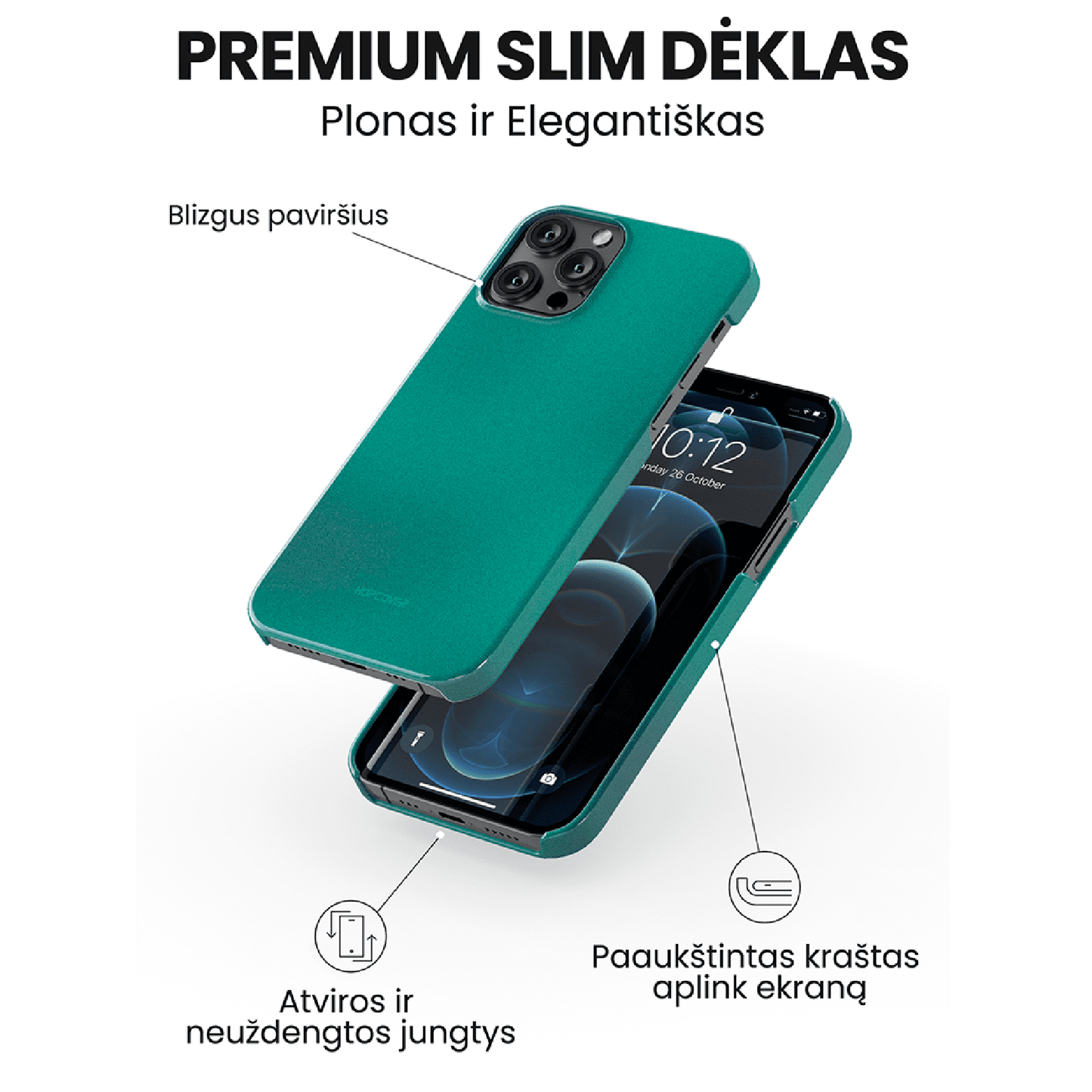 Telefono dėklas JEWEL (Premium Slim) Telefonų dėklai Hopcover   