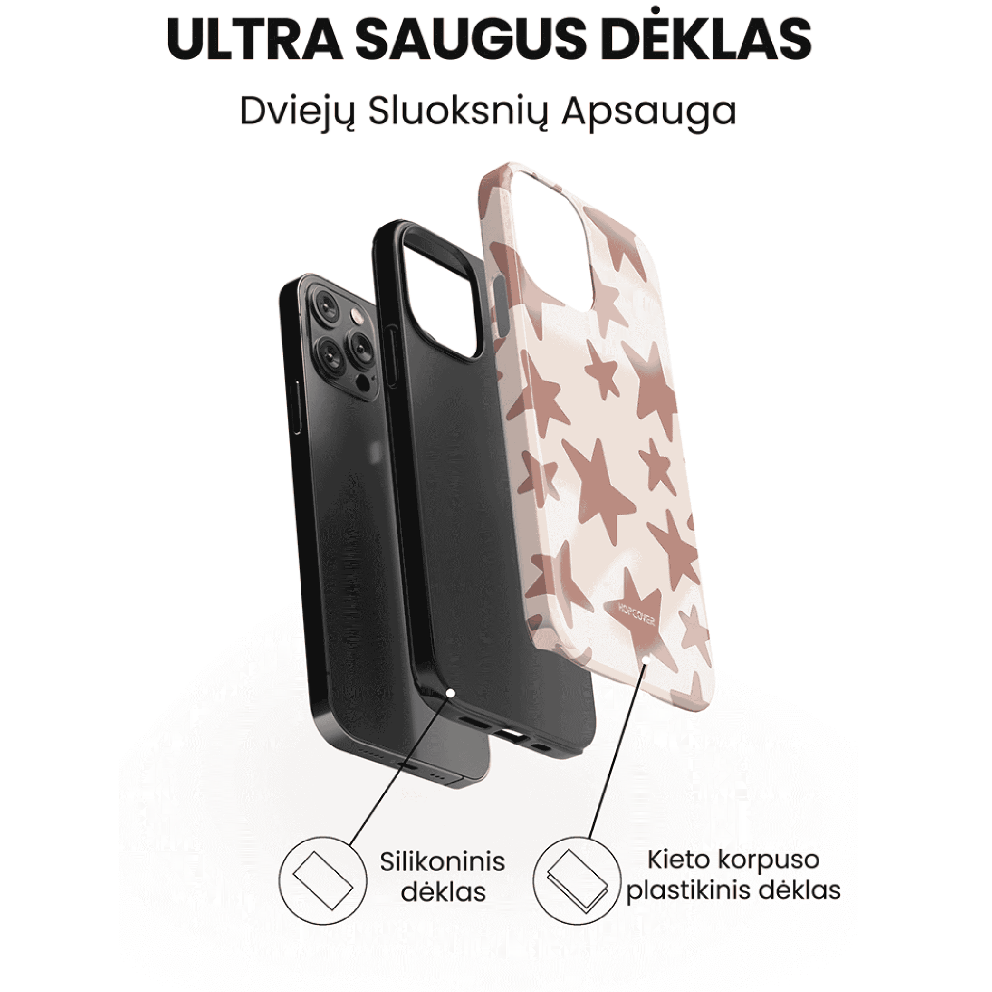 Telefono dėklas BARK (Ultra Safe) Telefonų dėklai Hopcover   