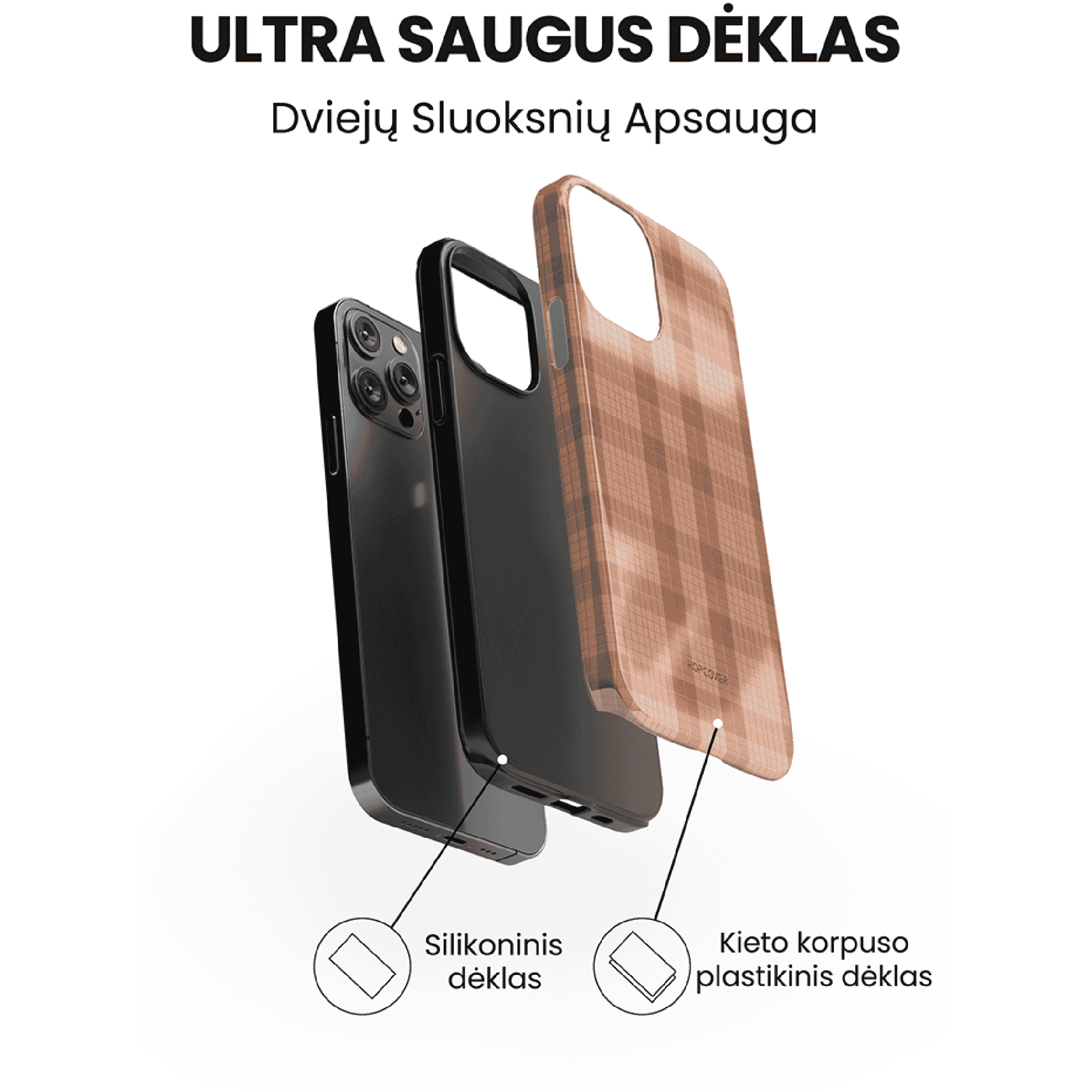 Telefono dėklas RUST (Ultra Safe) Telefonų dėklai Hopcover   