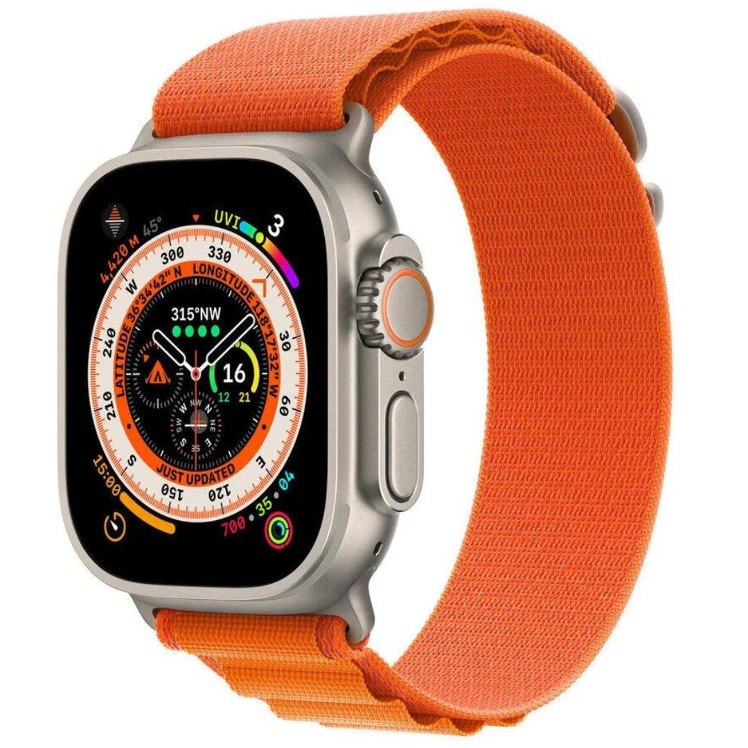 Apple Watch Ultra GPS + Cell 49mm (Naudota prekė) Išmanieji laikrodžiai Apple Orange Alpine Loop  