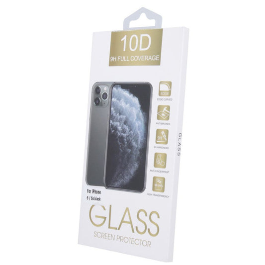 LCD apsauginis stikliukas 10D Full Glue Apple iPhone XR/11 lenktas juodas Ekrano apsaugos -   