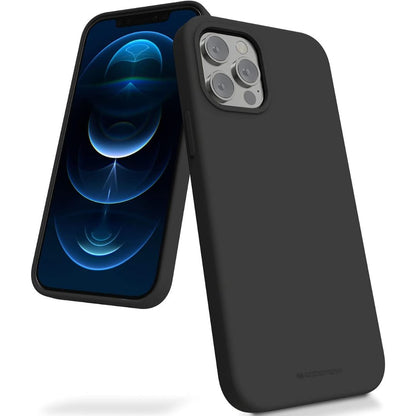 Dėklas Mercury Silicone Case Apple iPhone 15 Pro juodas Telefonų dėklai -   