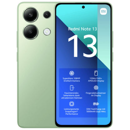 Xiaomi Redmi Note 13 4G 6/128GB Mobilieji telefonai Xiaomi Mint Green  