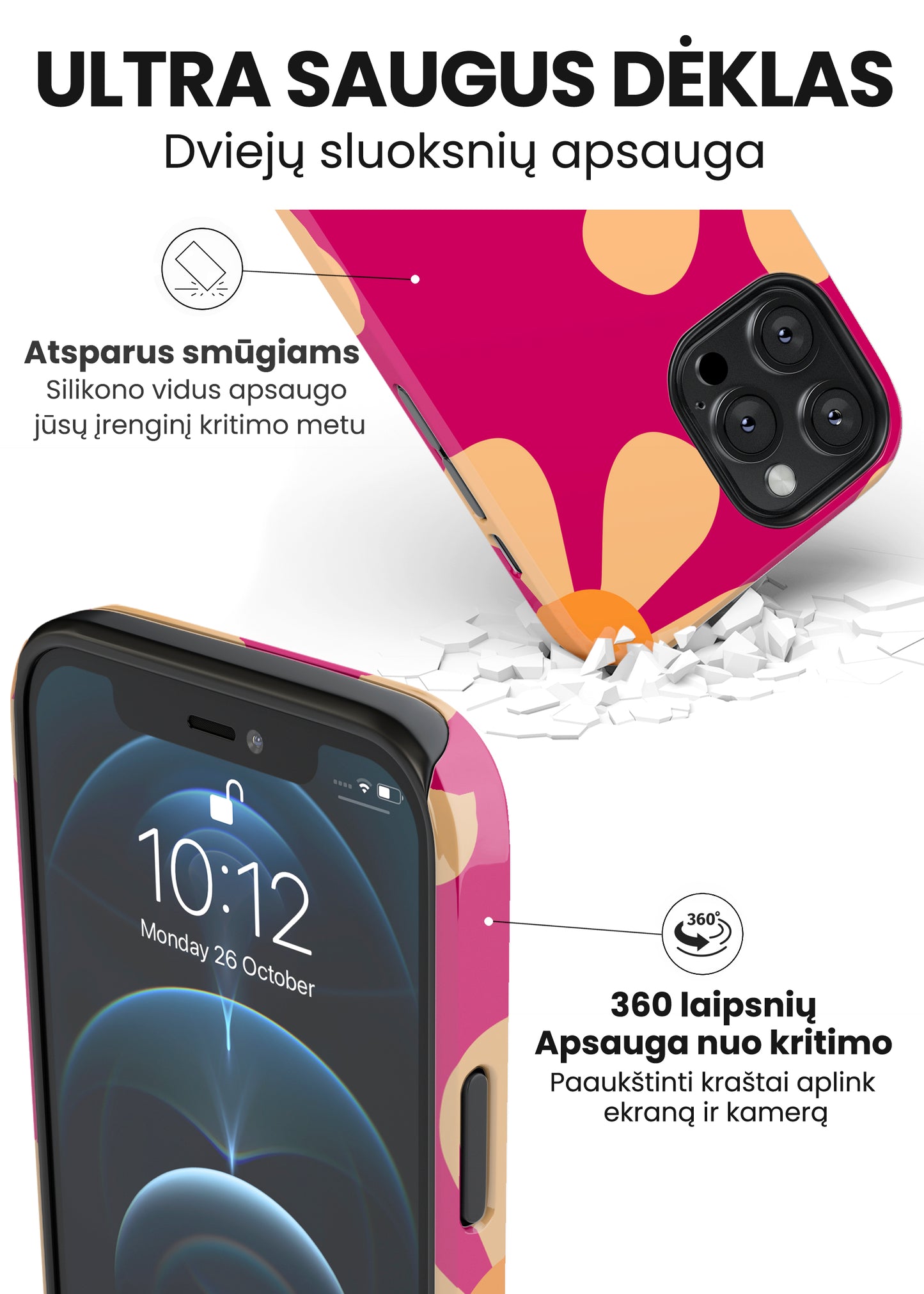 Telefono dėklas DOPE (Ultra Safe) Telefonų dėklai Hopcover   