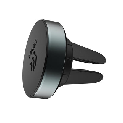 Automobilinis telefono laikiklis Devia Circle tvirtinamas į ventiliacijos groteles, magnetinis, juodas