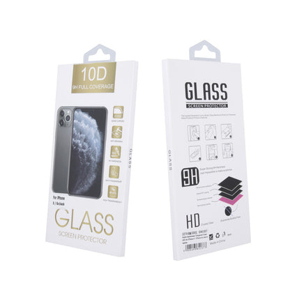 LCD apsauginis stikliukas 10D Full Glue Apple iPhone XR/11 lenktas juodas Ekrano apsaugos -   