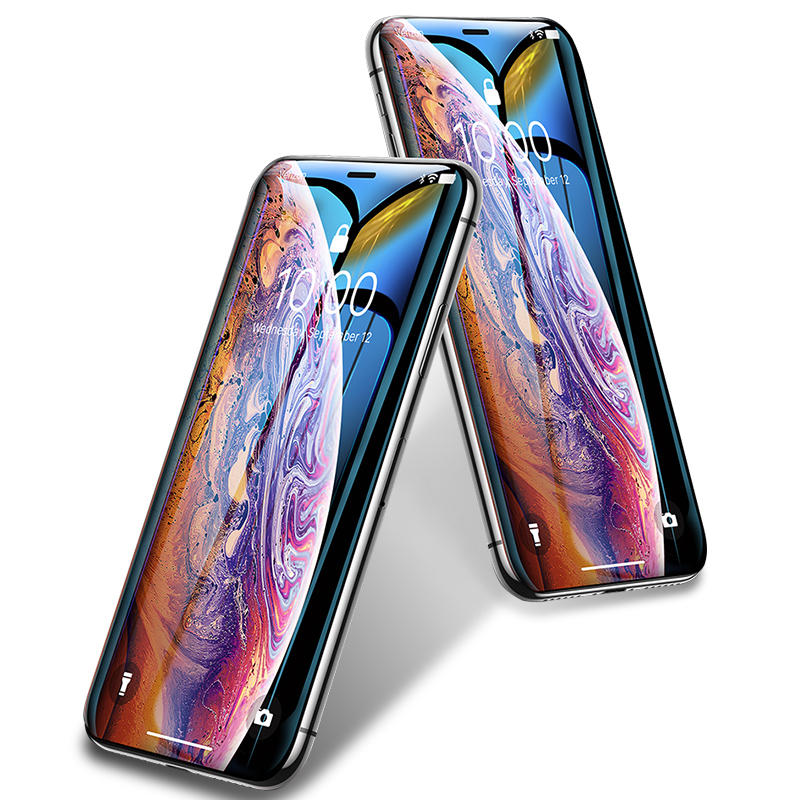 LCD apsauginis stikliukas 5D Cold Carving Apple iPhone XR/11 juodas Ekranų apsaugos -   