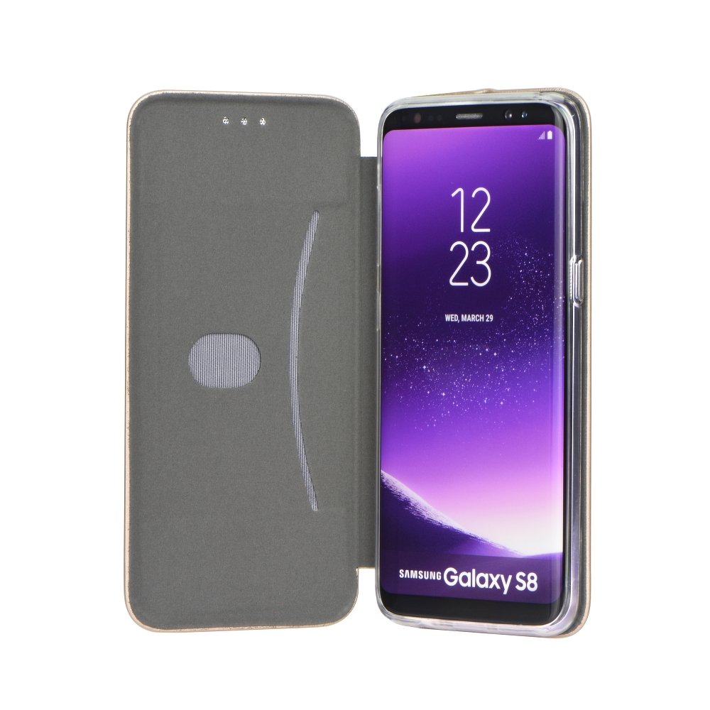 Dėklas Book Elegance Samsung A405 A40 auksinis Telefonų dėklai -   