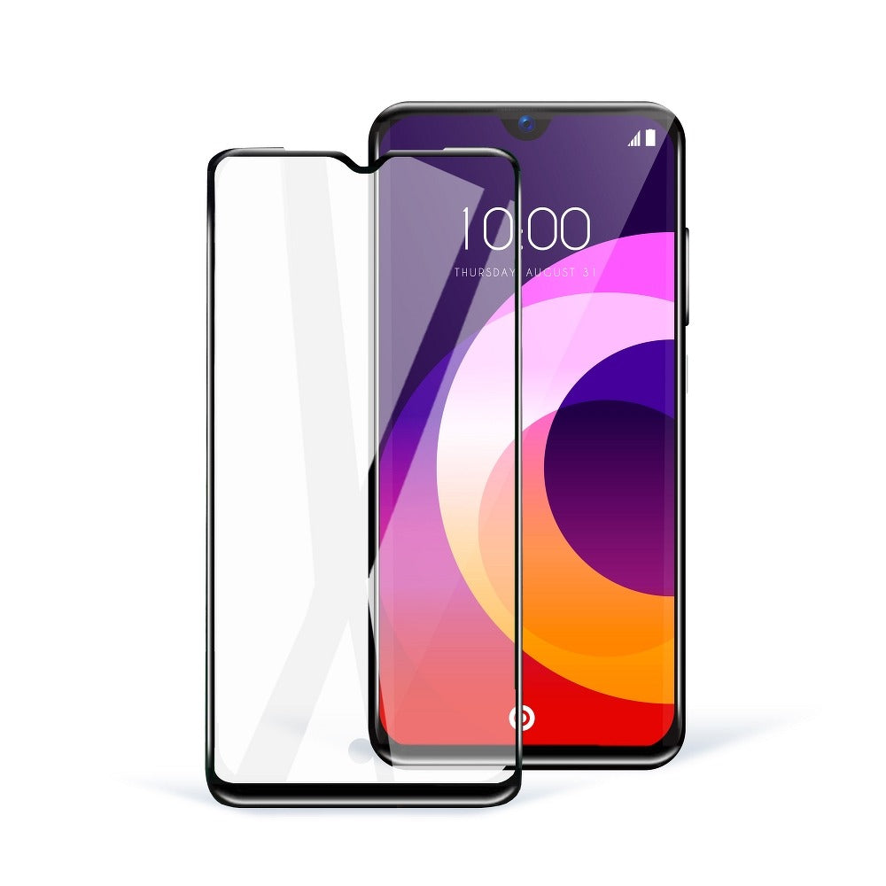 LCD apsauginis stikliukas 5D Full Glue Huawei P Smart lenktas juodas Ekranų apsaugos -   