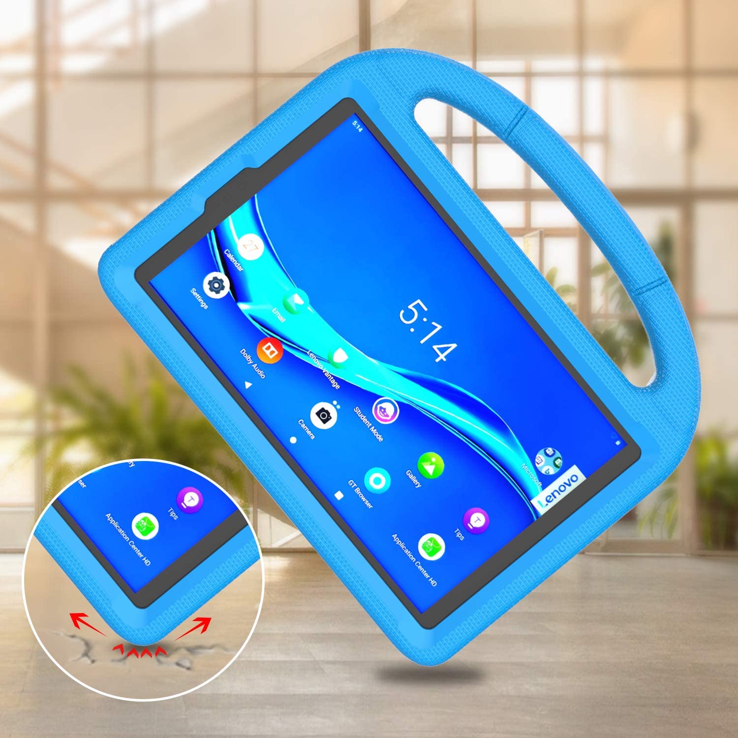 Dėklas Shockproof Kids Lenovo Tab M10 Plus X606 10.3 mėlynas Planšetinių kompiuterių dėklai -   