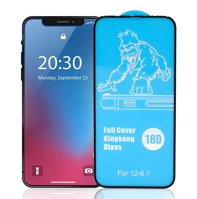 LCD apsauginis stikliukas 18D Airbag Shockproof Xiaomi 11T/11T Pro juodas Ekrano apsaugos -   