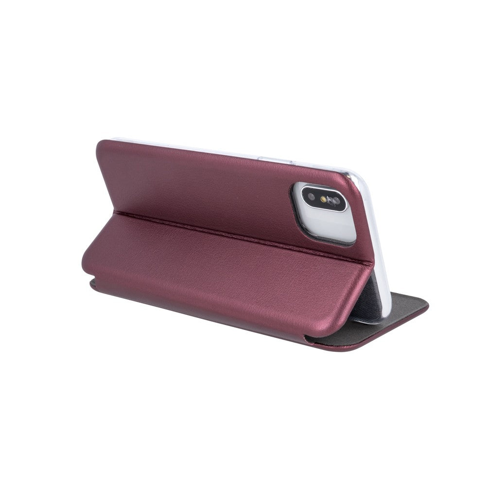 Dėklas Book Elegance Samsung S901 S22 5G bordo Telefonų dėklai -   