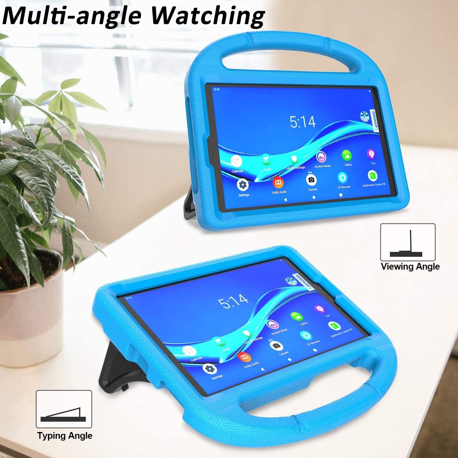 Dėklas Shockproof Kids Samsung X200/X205 Tab A8 10.5 2021 tamsiai mėlynas Planšetinių kompiuterių dėklai -   