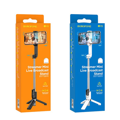 Telefono laikiklis Borofone BY9 Streamer Mini juodas