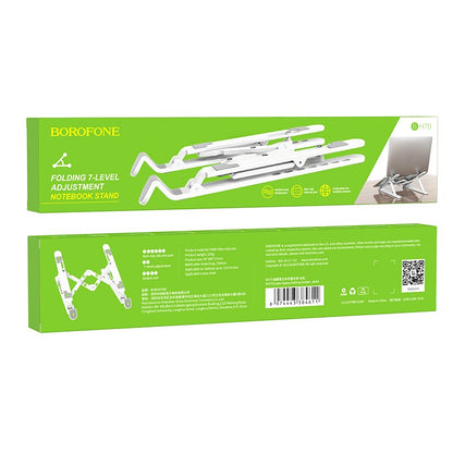 Universalus nešiojamojo kompiuterio laikiklis Borofone BH70 Eagle sulenkiamas baltas