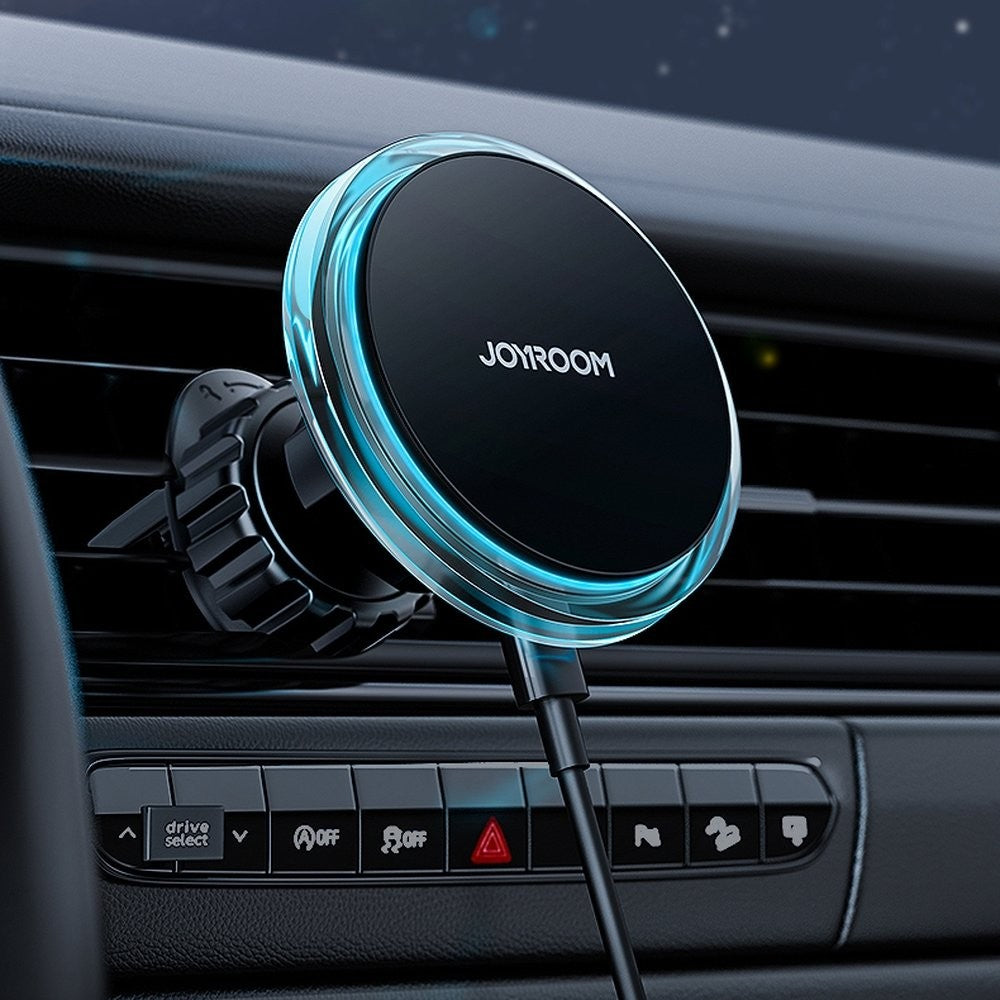 Automobilinis laikiklis-įkroviklis Joyroom JR-ZS291 15W MagSafe magnetinis, juodas Automobilinis įkroviklis -   