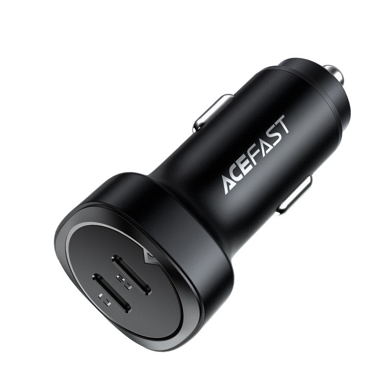 Automobilinis įkroviklis Acefast B2 72W 2xUSB-C juodas Automobiliniai įkrovikliai -   