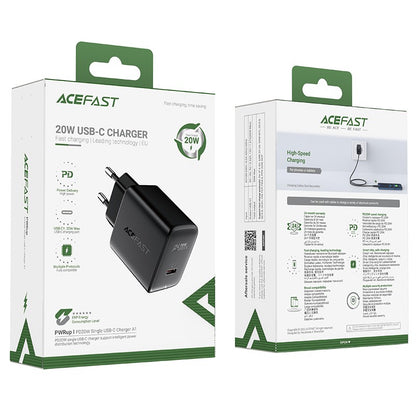 Įkroviklis Acefast A1 PD20W USB-C juodas