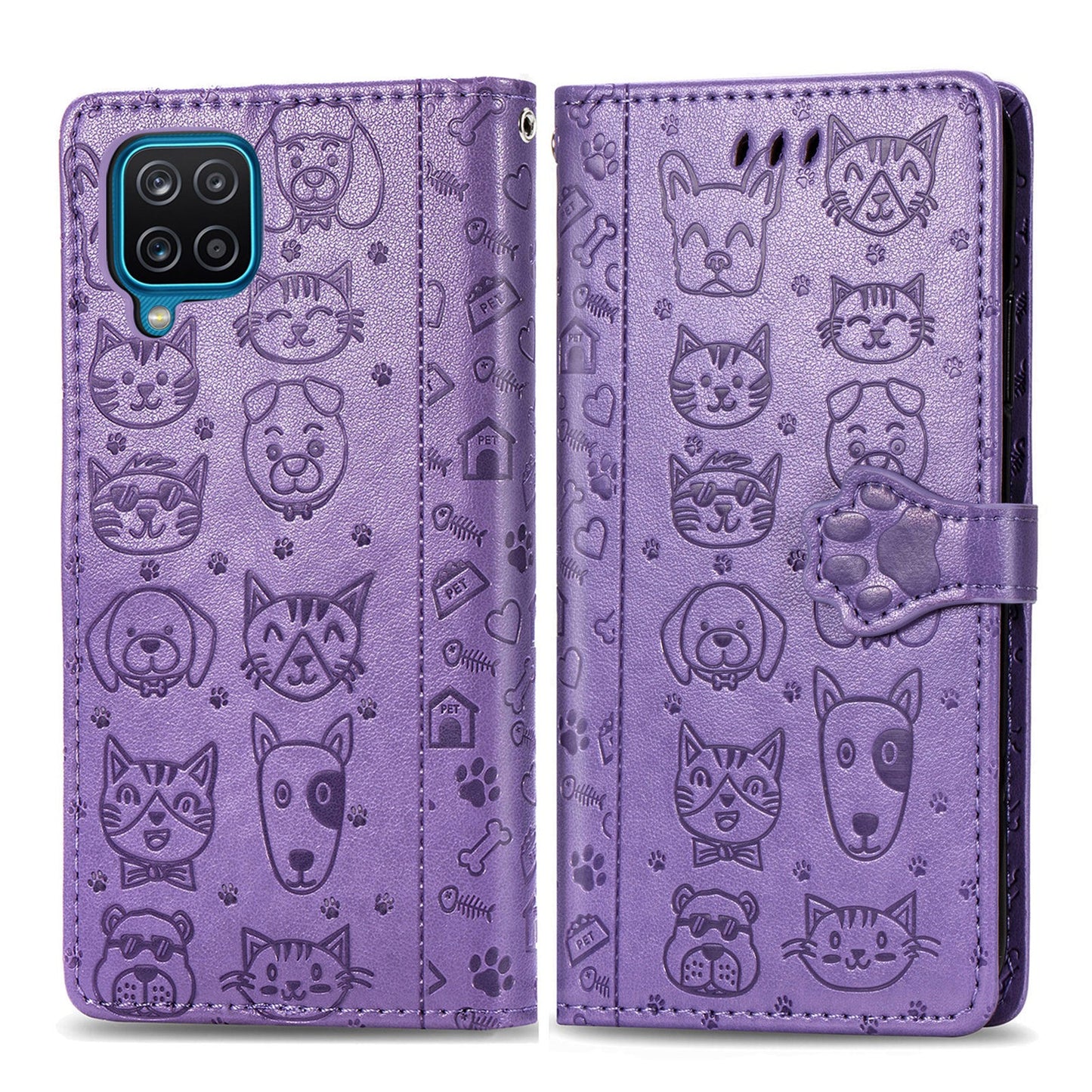 Dėklas Cat-Dog Samsung A346 A34 5G violetinis Telefonų dėklai -   