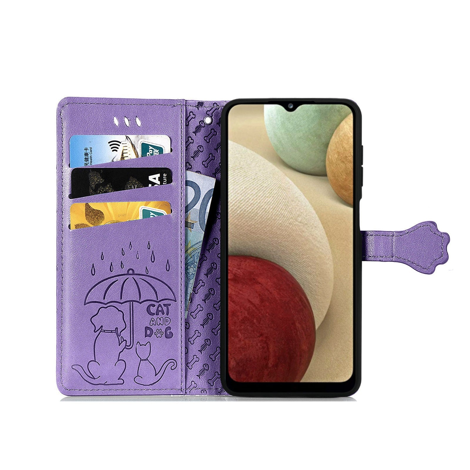 Dėklas Cat-Dog Samsung A346 A34 5G violetinis Telefonų dėklai -   