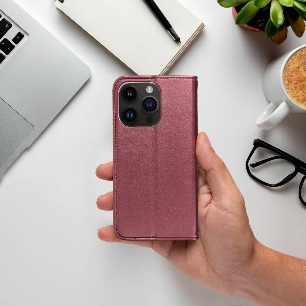 Dėklas Smart Magnetic Xiaomi Poco F4 GT bordo Telefonų dėklai -   