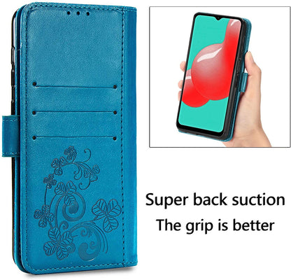 Dėklas Flower Book Samsung A245 A24 4G/A246 A24 5G mėlynas