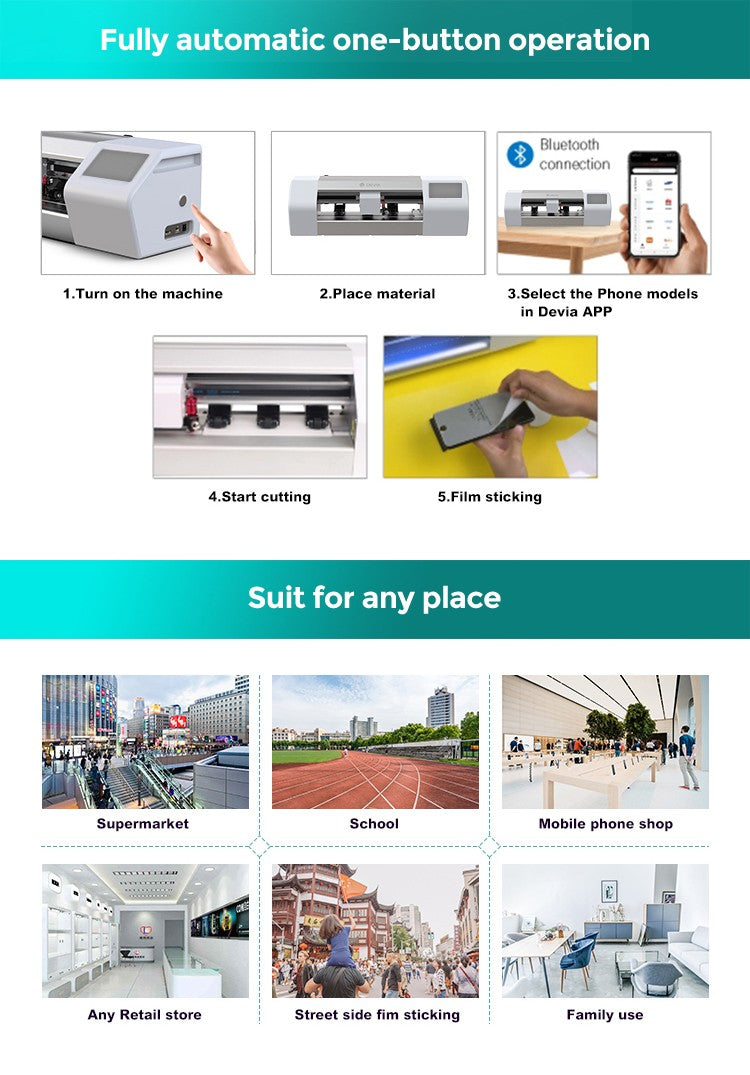 Plėvelių karpymo mechanizmas Devia Intelligent Film Cutting Machine V2 (be ekrano) PT003