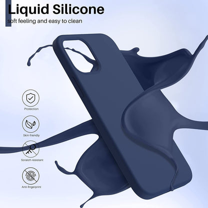 Dėklas Liquid Silicone 1.5mm Xiaomi Poco X5 Pro 5G tamsiai mėlynas
