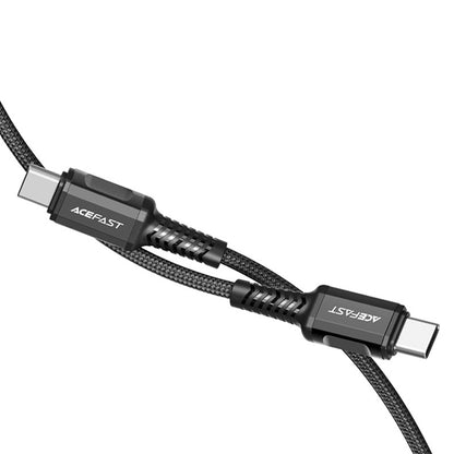 USB kabelis Acefast C1-03 60W USB-C to USB-C 1.2m juodas