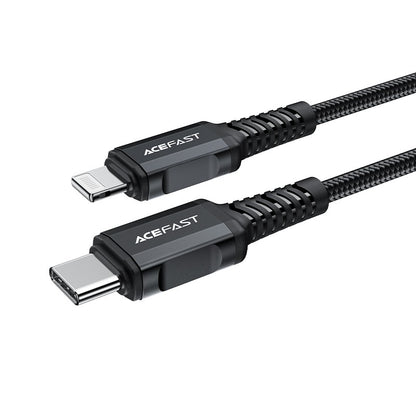 USB kabelis Acefast C4-01 MFi PD30W USB-C to Lightning 1.8m juodas