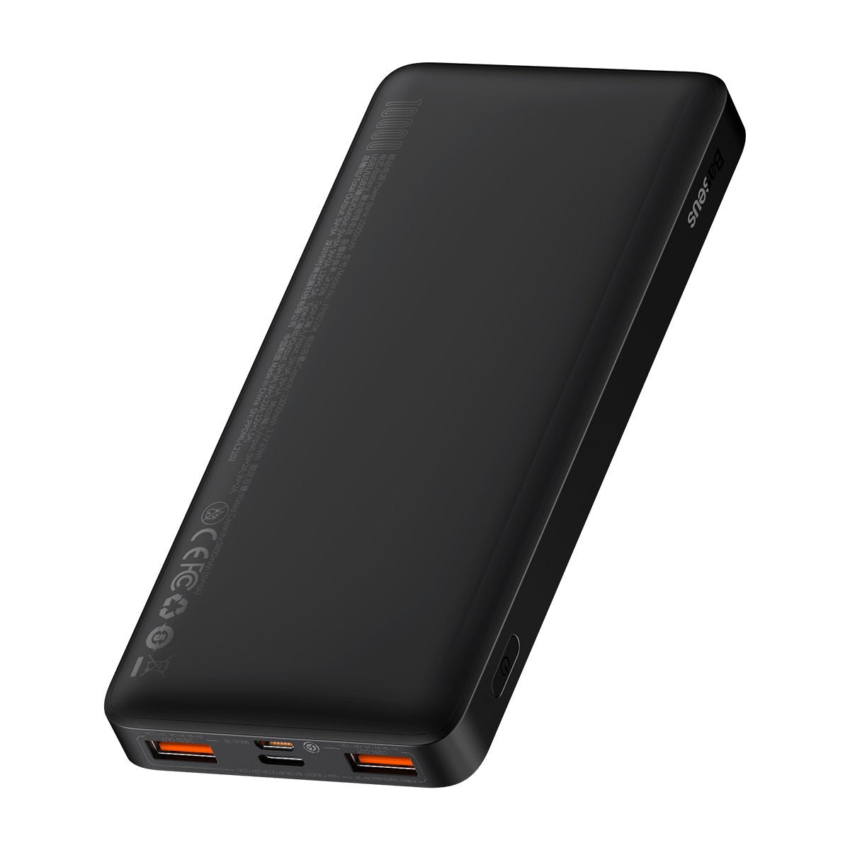 Išorinė baterija Power Bank Baseus Bipow 20W 10000mAh + MicroUSB 0.25m juoda PPBD050301 Išorinės baterijos -   