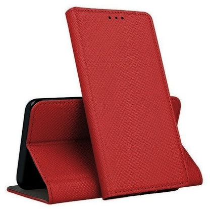 Dėklas Smart Magnet Xiaomi Redmi 11A/12C/Poco C55 raudonas Telefonų dėklai -   