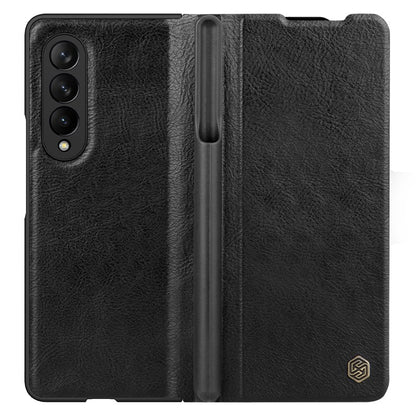 Dėklas Nillkin Qin Leather (Plain Leather) Samsung F926 Z Fold3 5G juodas Telefonų dėklai -   