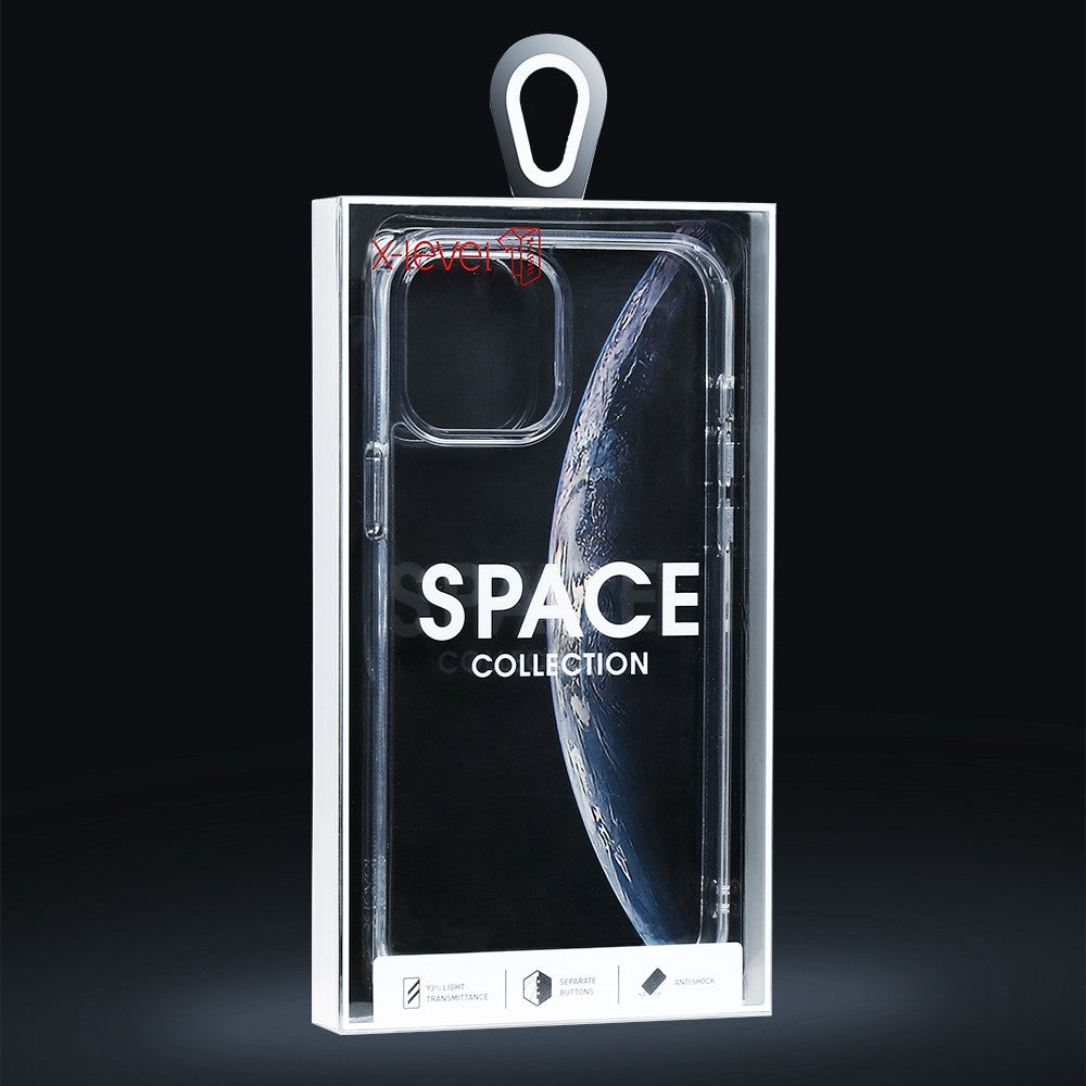 Dėklas X-Level Space II Apple iPhone 15 Pro Max skaidrus Telefonų dėklai -   